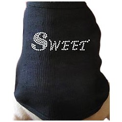 Sweet Rhinestone Dog T-shirt