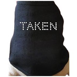 Taken Rhinestone Dog T-shirt