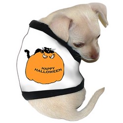 Halloween Cat on Pumpkin Dog Tank