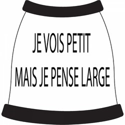 Je Vois Petite Mais Je Pense Large