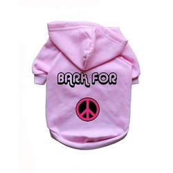 Bark For Peace- Dog Hoodie