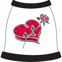 Valentine Rose Dog T-Shirt