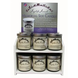 Angels for Animals Memorial Soy Candle Retail Display