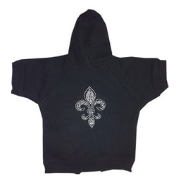 Rhinestone Doggie Hoodies - Fleur de Lis