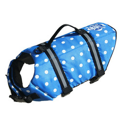 Blue Polka Dog Life Vest
