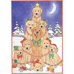 Golden Christmas Tree