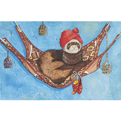 Ferret - in a hammock