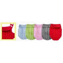 Hand Knit  Wool Cardigan -    Lux Cable