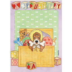 Pet Announcements Dog Counter Cards
