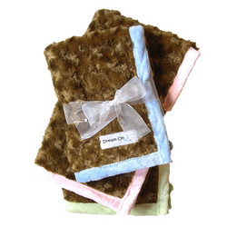Curly Brown Minky W/ Plain Backing