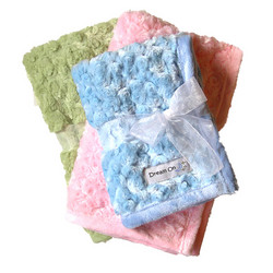 Curly Minky Solid W/ Plain Backing