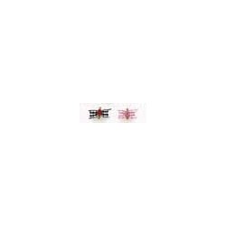 Gingham Rosette Bows Barrette