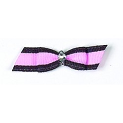 Brown/Pink Stripe Barrette