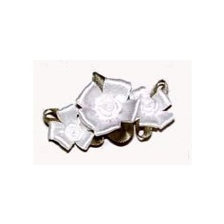 White Wedding Petal Flower Barrette