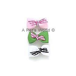 Gingham Twist Double Elastics