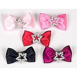Rhinestone Star Bow Barrette