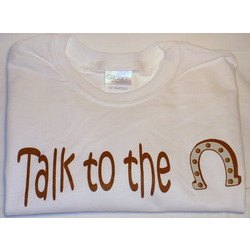 TALK TO THE HOOF Unisex Human T-Shirt