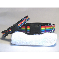 PRIDE PUP RAINBOW DOG COLLAR