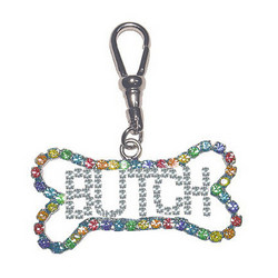 "BUTCH" RAINBOW BONE CRYSTAL DANGLE CHARM
