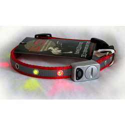 SPORTS REFLECTIVE LED LIGHTED DOG COLLAR - Adjustable