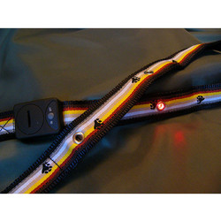 BEAR PAW EARTH TONES LED LIGHTED DOG LEAD - L/XL