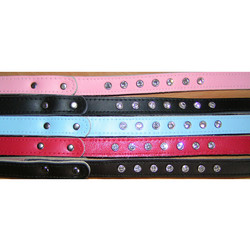 ULTRA-SOFT LEATHER & RHINESTONE DOG LEAD