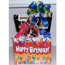 Double Dog Birthday Basket