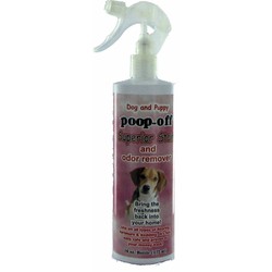 Poop-Off Superior Stain & Odor Rem. / Free Pet Urine Locator Black light.
