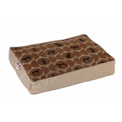 Polka Dog Rectangular Cork Bed