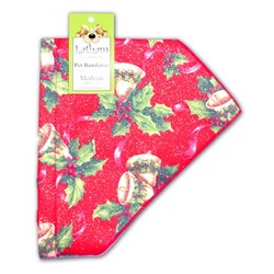 A Latham & Company bandana "Jingle Bells w-glitter"