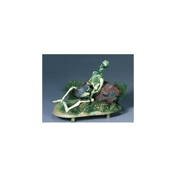 Action Skeleton w/Jug & Treasure Chest