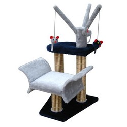 CAT LOUNGER W/TREE & POST