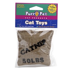 PURR-PET CATNIP BURLAP BAG