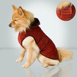 Quilted Velvet Coat - Burgundy