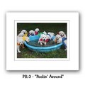 "Poolin Around" Double Matted Prints 16x20<br>Item number: PR-3: Dogs For the Home 