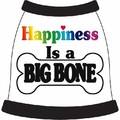 Happiness Is A Big Bone Dog Tank Top: Dogs Pet Apparel 