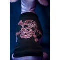 Pink Skull & Crossbones Rhinestone Dog Tank Top: Dogs Pet Apparel 