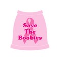 Save The Boobies Dog Tank Top: Dogs Pet Apparel Tanks 