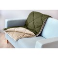 Canvas and Plush Microfiber Throw - 45" X 58"
