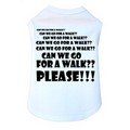 Can We Go For a Walk? - Dog Tank: Dogs Pet Apparel 