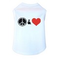 Peace & Love - Dog Tank: Dogs Pet Apparel 