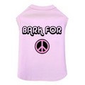 Bark for Peace: Pink- Dog Tank