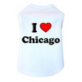 I Love Chicago- Dog Tank: Dogs Pet Apparel 