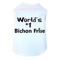 World's #1 Bischon- Dog Tank: Dogs Pet Apparel 