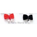 Velvet Bow with Pompoms: Dogs Pet Apparel 