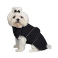 Waterproof Nylon Shell / Fleece Lining Reflective Piping: Dogs Pet Apparel 