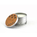 6oz Soy Blend Tin Candle - Amberwood<br>Item number: AFA-AW-00208-T: Featured Items
