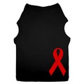 AIDS Awareness Ribbon Doggy Tank: Dogs Pet Apparel 