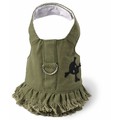 Denim Dress Harness: Dogs Pet Apparel Vests 