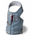 Blue Denim Vest Harness: Dogs Pet Apparel Vests 